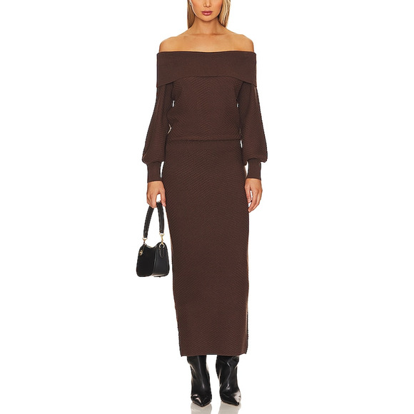 Favorite Daughter 'The Irene' Brown Viscose Dress Size S - Picture 1 of 5